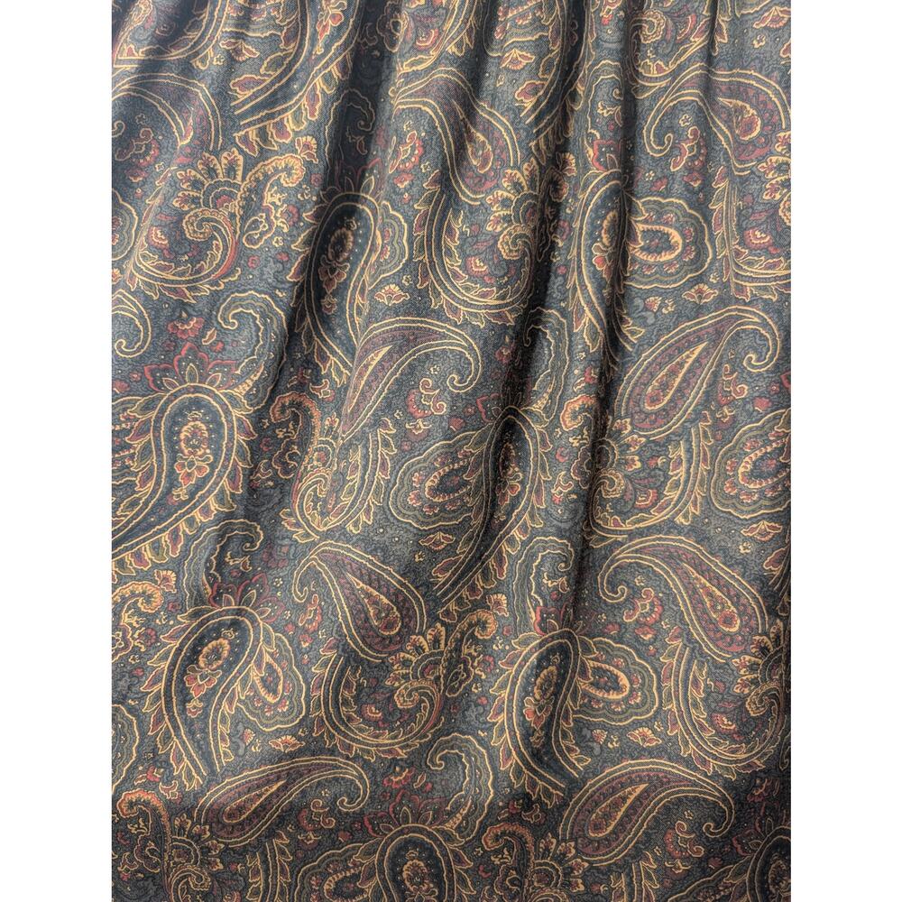 Vintage Chaus Paisley Rayon Midi Skirt 13/14 Whimsigoth Grunge Earthy - Picture 6 of 8